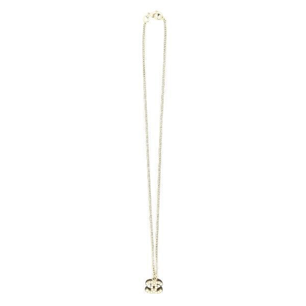 Chanel Coco Mark Rhinestone Branded Accessories Necklace Women
