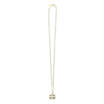 Chanel Coco Mark Rhinestone Branded Accessories Necklace Women
