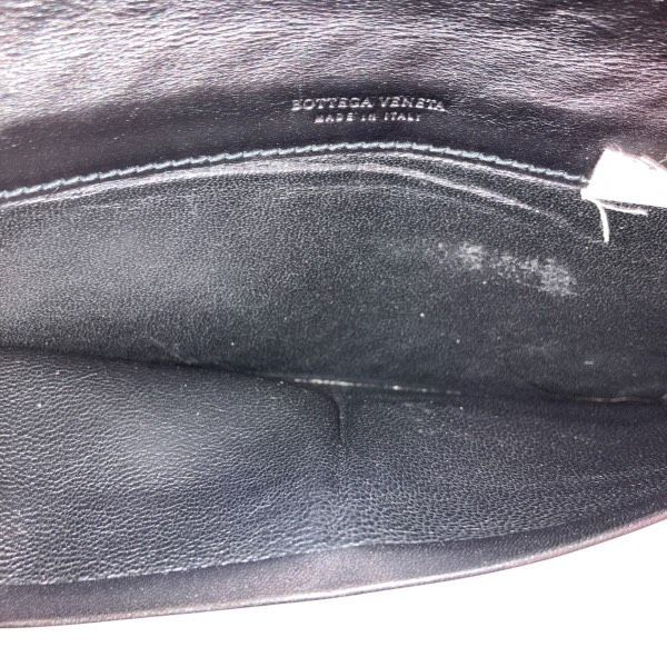 Bottega Veneta Intrecciato Black Long Wallet Bifold Wallet Unisex