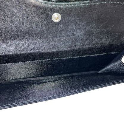 Dior Trotter Saddle Dcharm Black Long Wallet Trifold Wallet Men's