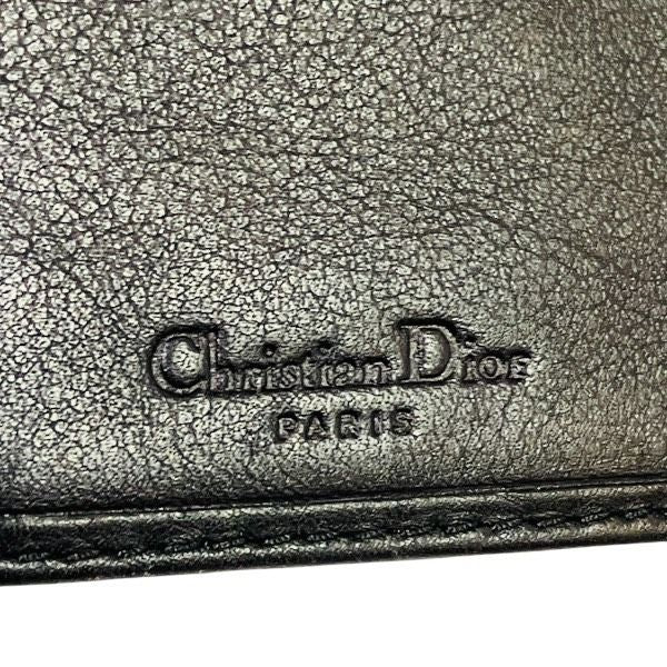 Dior Trotter Saddle Dcharm Black Long Wallet Trifold Wallet Men's