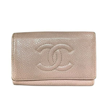 Chanel Coco Mark Caviar Skin A13502 Branded Accessories Key Case Ladies