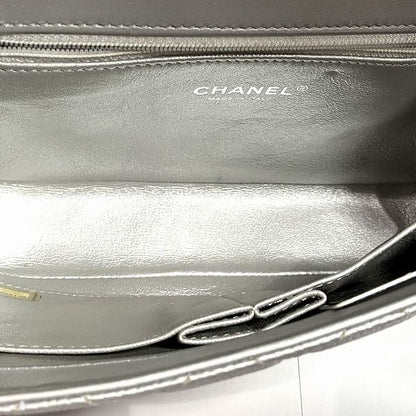 Chanel Matelasse Chain Shoulder Metallic Silver Bag Shoulder Bag Women