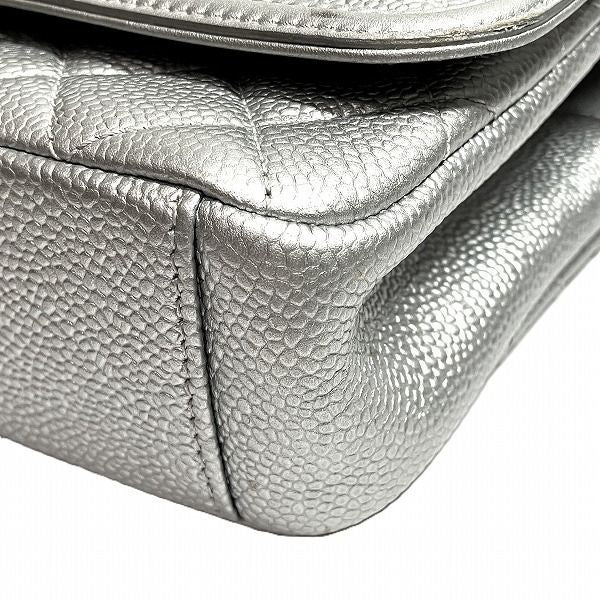 Chanel Matelasse Chain Shoulder Metallic Silver Bag Shoulder Bag Women
