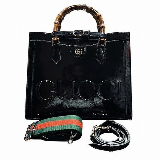 Gucci Bamboo Diana 678842 2WAY Shoulder Bag Tote Handbag Women