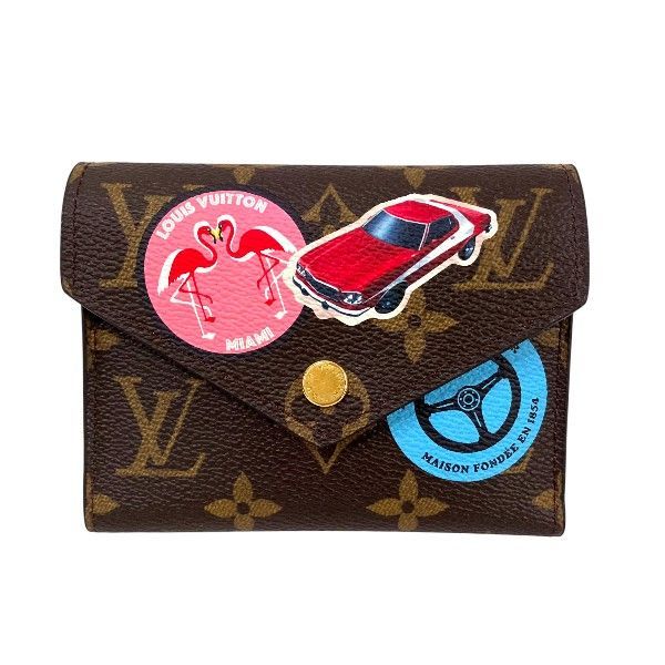 Louis Vuitton Monogram Portefeuille Victorine M62151 Trifold Wallet For Women