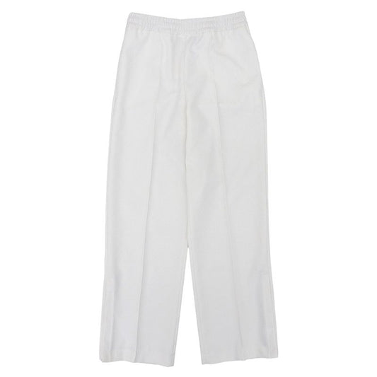 Gucci 810515 GG Jacquard Pants Zip Hem Web Line White XS Genuine