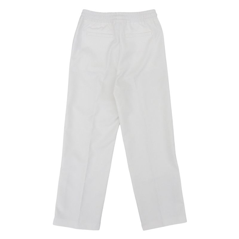 Gucci 810515 GG Jacquard Pants Zip Hem Web Line White XS Genuine