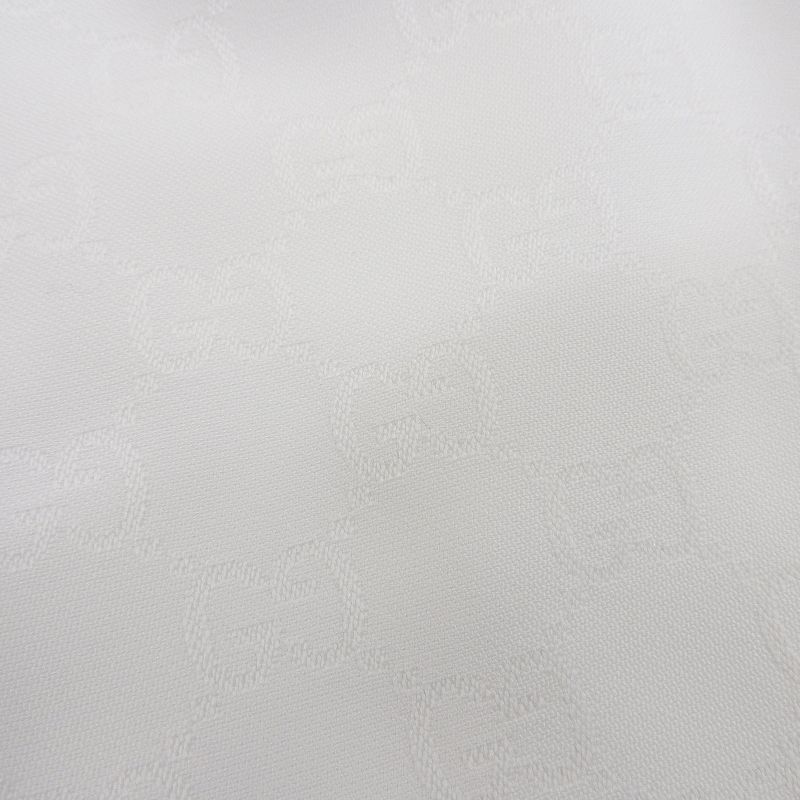 Gucci 810515 GG Jacquard Pants Zip Hem Web Line White XS Genuine