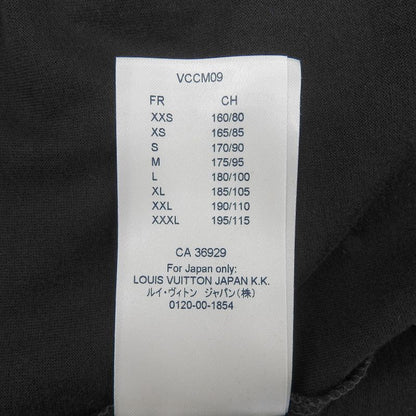 Louis Vuitton 100% Cotton LV Circle Logo Embroidery Short Sleeve T-shirt Black