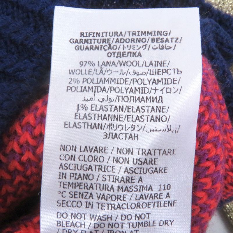 Gucci 23SS 724770 Turtleneck Docking Design Long Sleeve Knit Sweater Multicolor