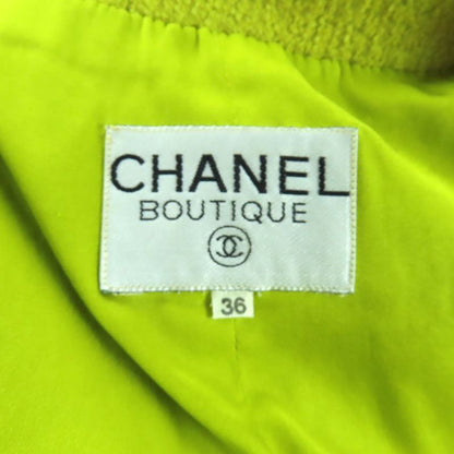 CHANEL Vintage Tweed Jacket With Coco Mark Buttons + Flared Skirt Setup