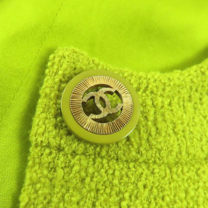 CHANEL Vintage Tweed Jacket With Coco Mark Buttons + Flared Skirt Setup