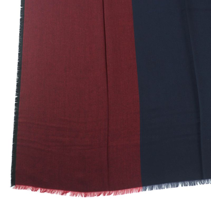 Hermes H583697 Carré 120 Cashmere Silk Blend Rouge/marine/kaki Large Shawl With