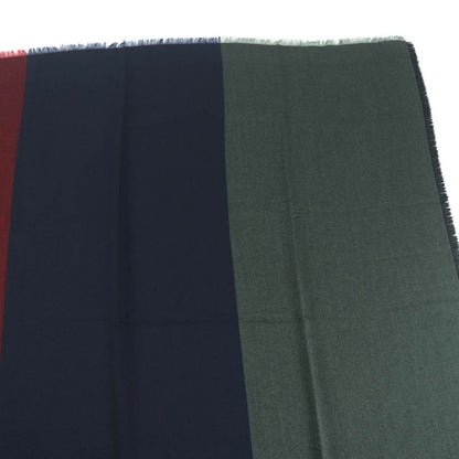 Hermes H583697 Carré 120 Cashmere Silk Blend Rouge/marine/kaki Large Shawl With