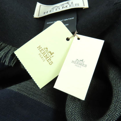 Hermes H583697 Carré 120 Cashmere Silk Blend Rouge/marine/kaki Large Shawl With