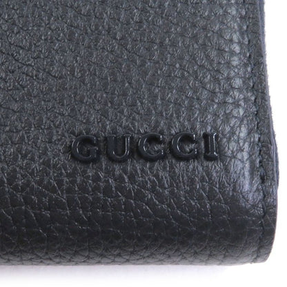 Gucci 771154 Leather Zip Around Wallet Long Wallet Navy Beige With Box And
