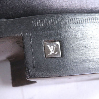 Louis Vuitton Leather Wingtip Medallion Perforated Loafers Black 6 With Box