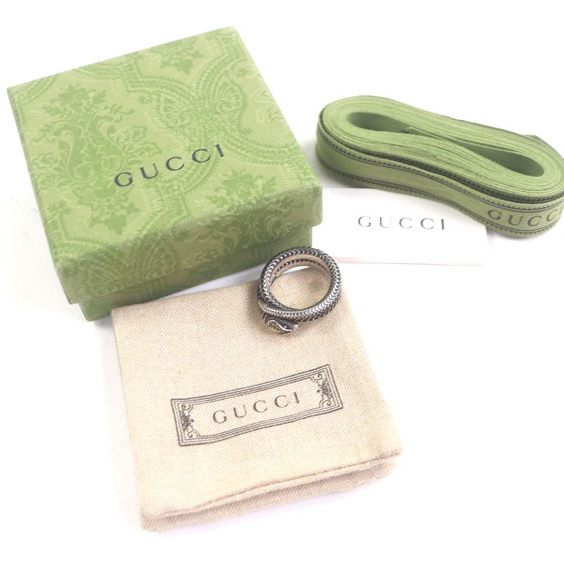 Gucci Ag925 Garden Snake Ring - Ring Accessory - Silver 20 (size 20 Equivalent)