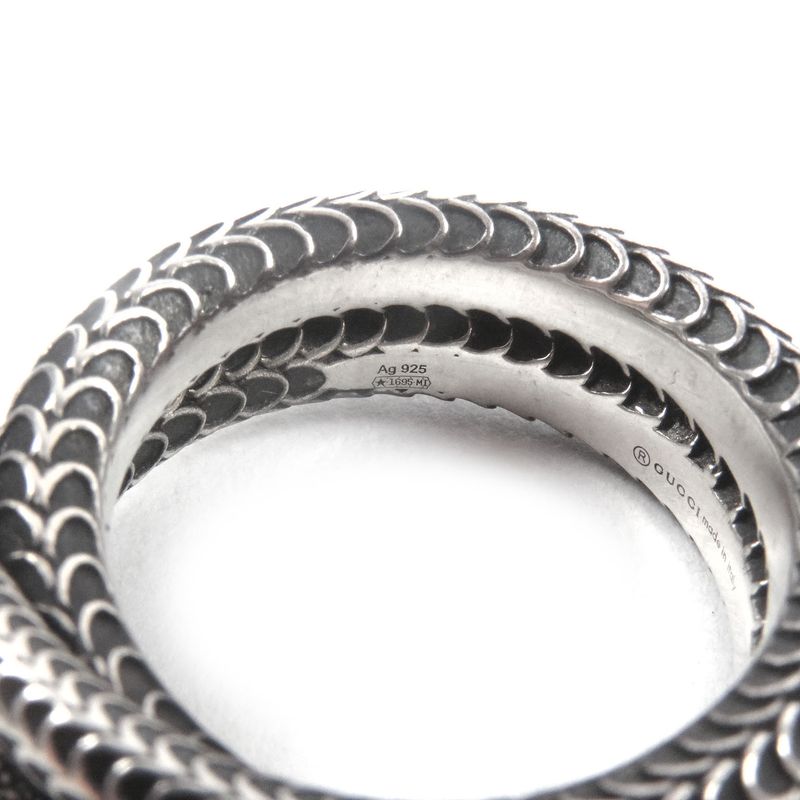 Gucci Ag925 Garden Snake Ring - Ring Accessory - Silver 20 (size 20 Equivalent)