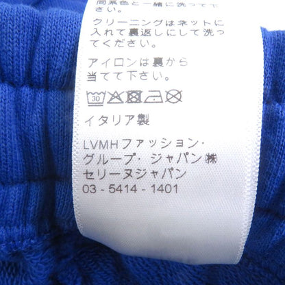 Celine 2z056052h 100% Cotton Logo Print Sweatpants Jogger Pants Blue L Made In