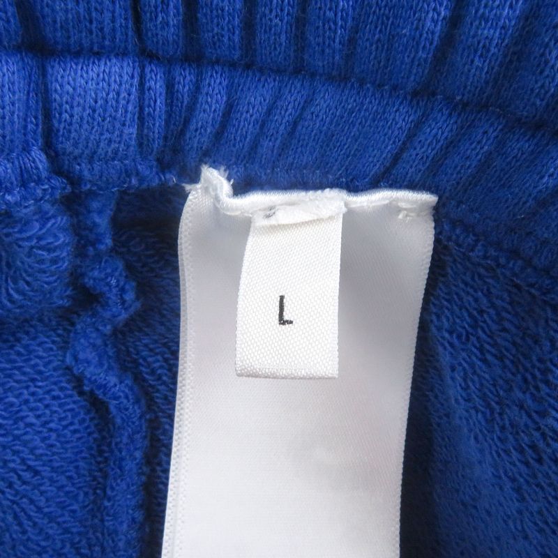 Celine 2z056052h 100% Cotton Logo Print Sweatpants Jogger Pants Blue L Made In