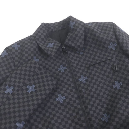 Louis Vuitton 23SS Jet Pocket Jumper Damier Cross LV Logo Hardware Blouson