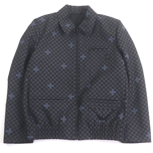 Louis Vuitton 23SS Jet Pocket Jumper Damier Cross LV Logo Hardware Blouson
