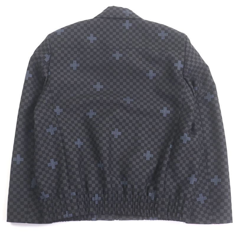 Louis Vuitton 23SS Jet Pocket Jumper Damier Cross LV Logo Hardware Blouson