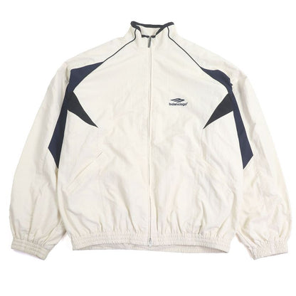Balenciaga 23SS 746483 Sport Icon Track Blouson Jacket Ivory S Made In Italy