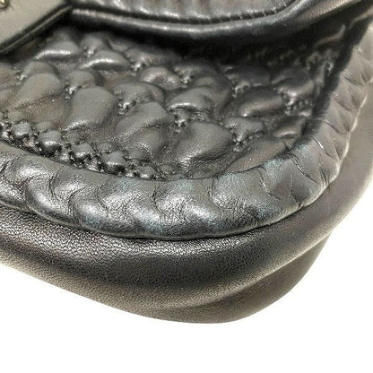 Chanel Bubble Quilt Black Bag Handbag Shoulder Bag Women