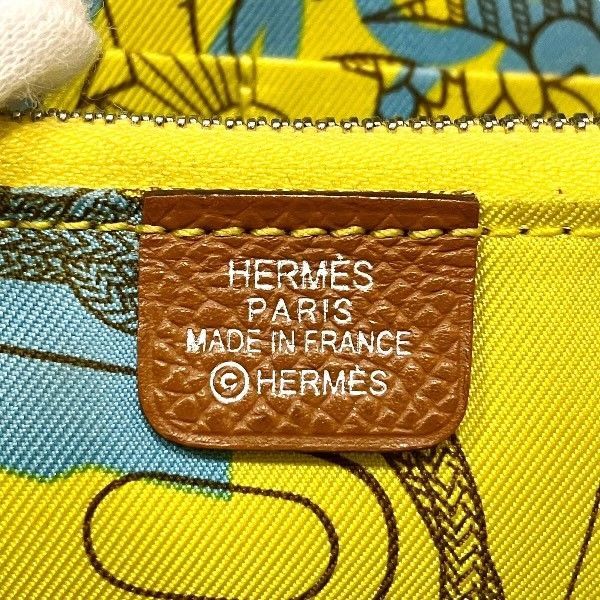 Hermes Azap Long Silk Inn DB Engraved Long Wallet Unisex