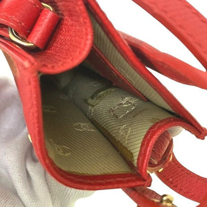 Chanel Coco Mark Caviar Skin Red Cell Phone Case Branded Accessories Pouch