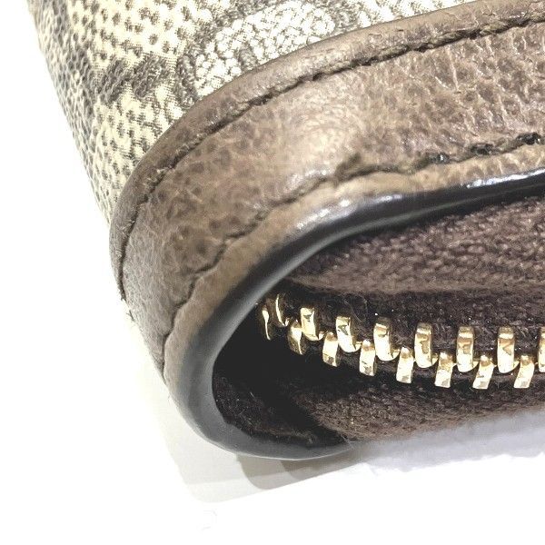 Gucci Off-dia Zip Around Wallet 644333 GG Supreme Coin Case Women