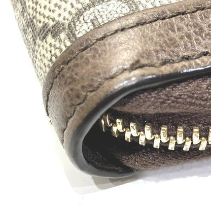 Gucci Off-dia Zip Around Wallet 644333 GG Supreme Coin Case Women