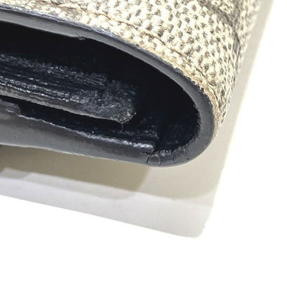 Gucci GG Supreme 212104 W-hook Long Wallet With Charm Trifold Women