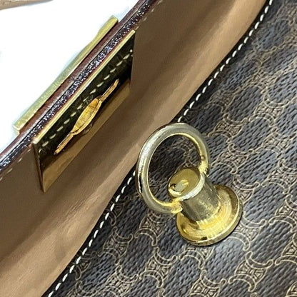 Celine Macadam Pattern M13 Brown Bag Handbag Women