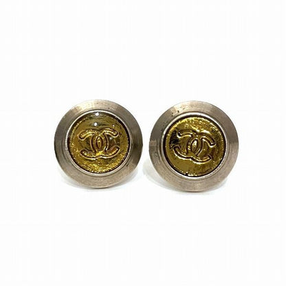 Chanel Coco Mark Round Earrings 99A Brand Accessories Earrings Ladies