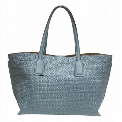 Loewe Repeat Anagram T Shopper Blue Bag Tote Handbag Women's