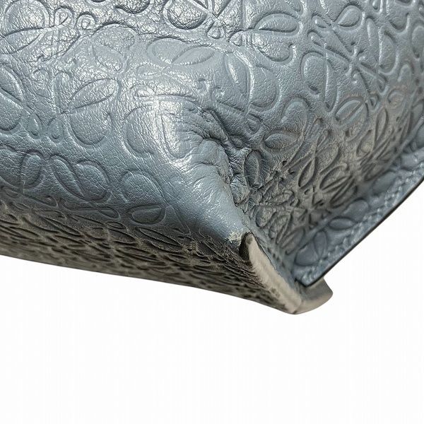 Loewe Repeat Anagram T Shopper Blue Bag Tote Handbag Women's