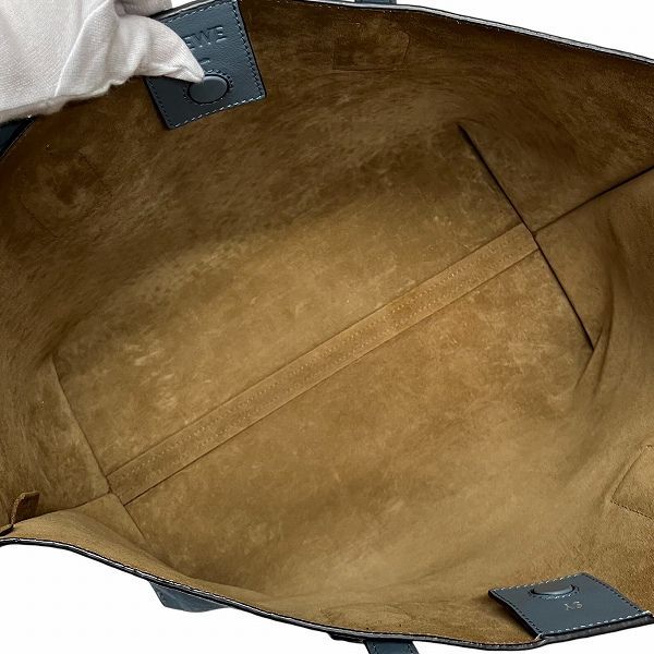 Loewe Repeat Anagram T Shopper Blue Bag Tote Handbag Women's