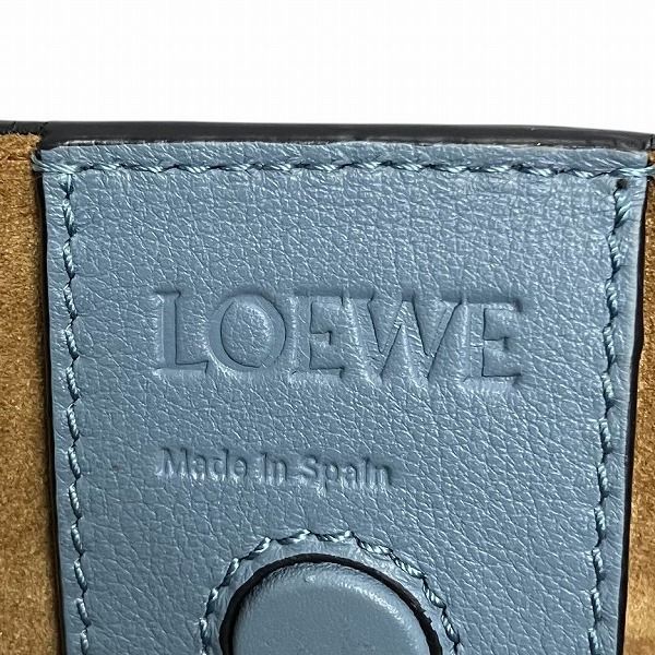 Loewe Repeat Anagram T Shopper Blue Bag Tote Handbag Women's