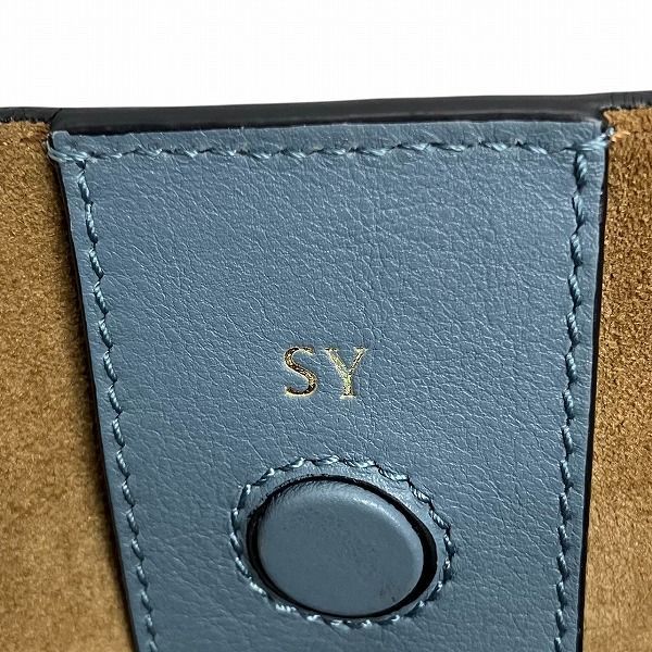 Loewe Repeat Anagram T Shopper Blue Bag Tote Handbag Women's