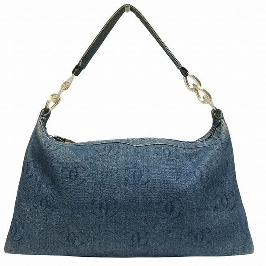 Chanel Coco Mark Denim One Shoulder Chain Bag Shoulder Bag Women