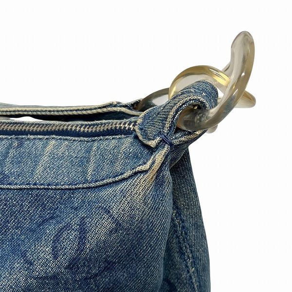 Chanel Coco Mark Denim One Shoulder Chain Bag Shoulder Bag Women