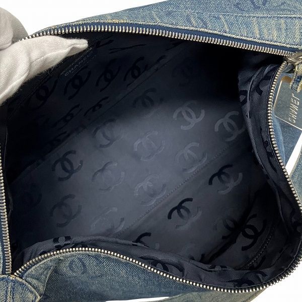 Chanel Coco Mark Denim One Shoulder Chain Bag Shoulder Bag Women