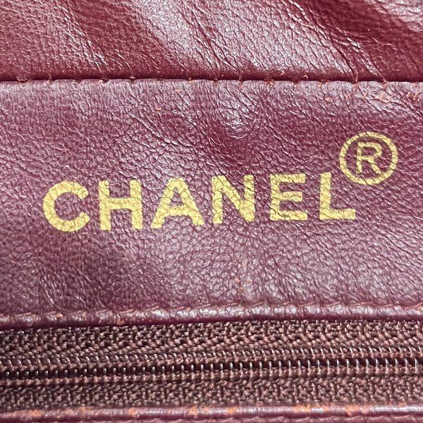 Chanel Matelasse Coco Mark Lambskin Bag Handbag Women