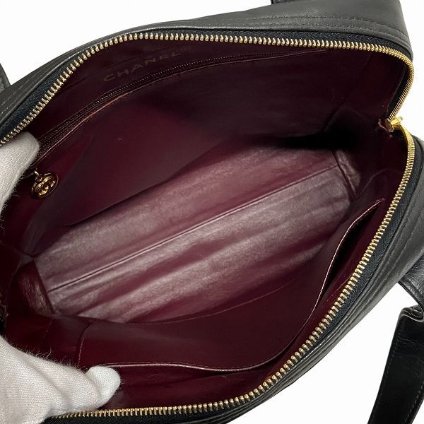 Chanel Matelasse Coco Mark Lambskin Bag Handbag Women