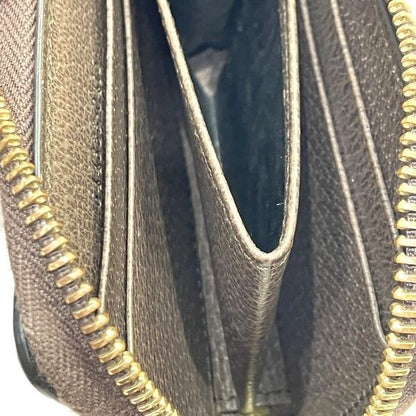 Gucci Off-dia Zip Around Wallet 644333 GG Supreme Coin Case Women