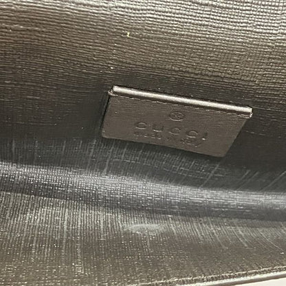 Gucci GG Supreme 212104 W-hook Long Wallet With Charm Trifold Women